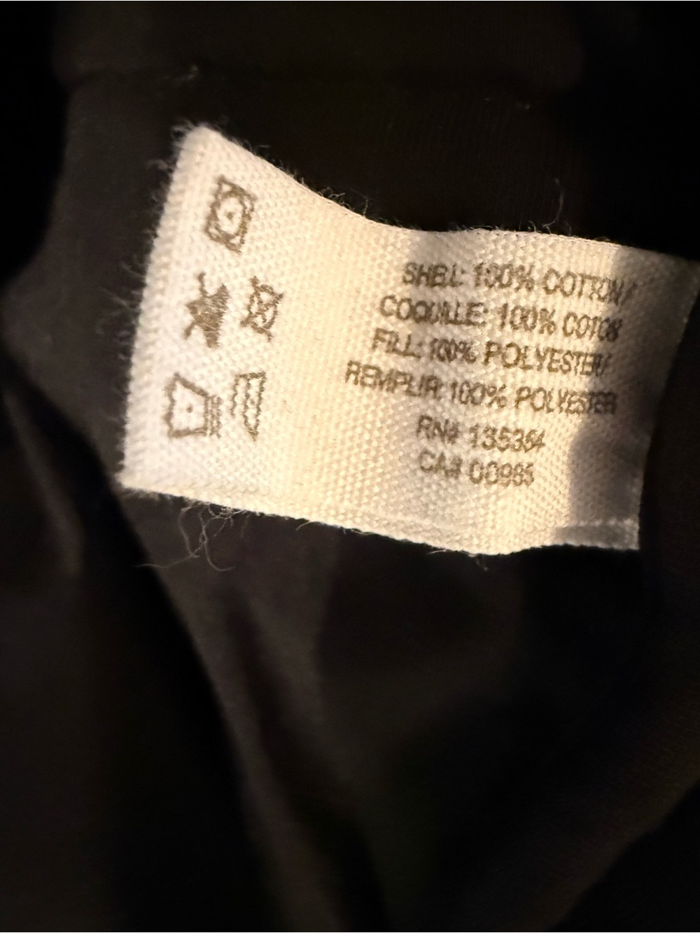 EUC! Skin Brand Black 100% Quilted Organic Cotton Robe/Lungewear Black Sz XS - Picture 7 of 7
